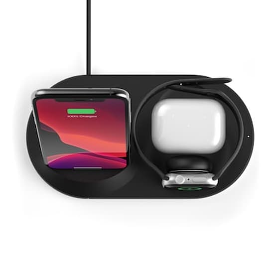 Belkin 3-in-1 Wirel. Charger For Apple Watch/iphone, Black image 3