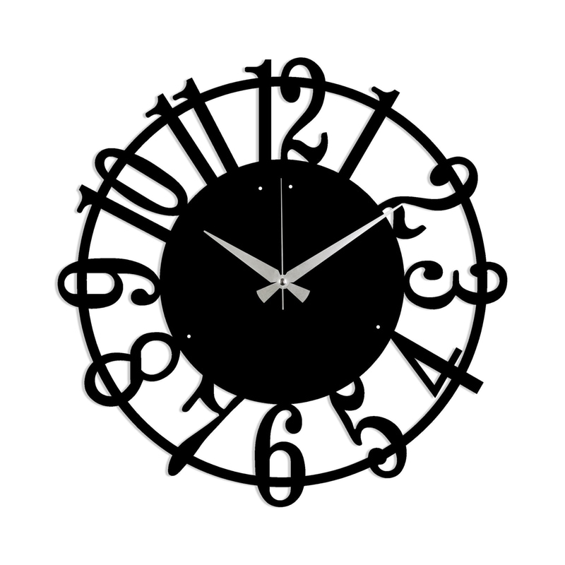 Αναλογικό Ρολόι 24Mall 48×48 cm – Μαύρο