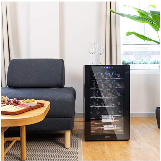 CECOTEC Grand Sommelier 24000 Cec-02342 για 24 Μπουκάλια με Συμπιεστή - Μαύρο Συντηρητής Κρασιών image 4