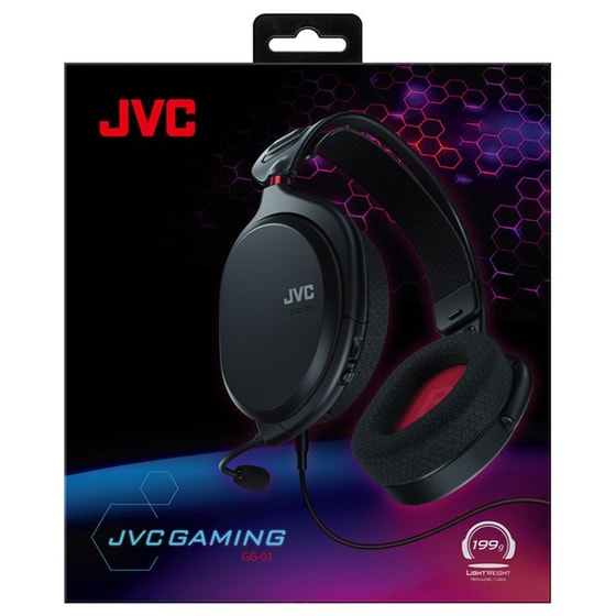 JVC GG-01 Gaming Ενσύρματα Ακουστικά 3.5mm - Μαύρα image 5