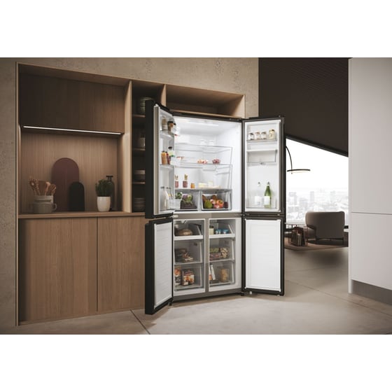 HAIER HCR3818EWPT Total No Frost 463 Lt Μαύρο Ψυγείο Ντουλάπα image 16