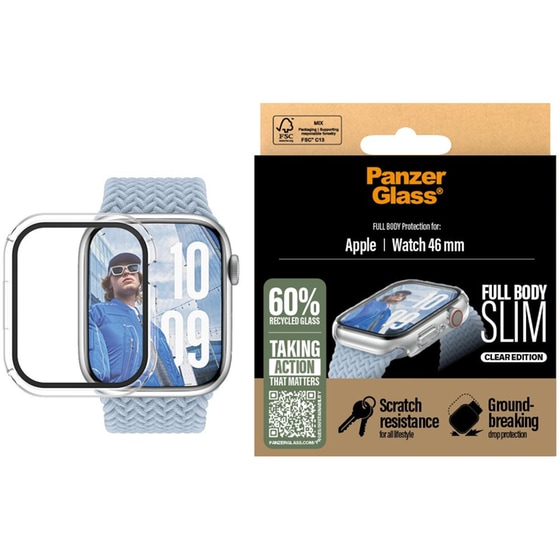 Προστασία Οθόνης PanzerGlass Full Body Slim Protection Tempered Glass για Apple Watch 46mm image 2