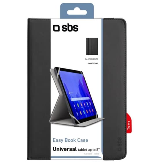 Θήκη Tablet Universal 8" - SBS Book Case with Stand - Black image 1
