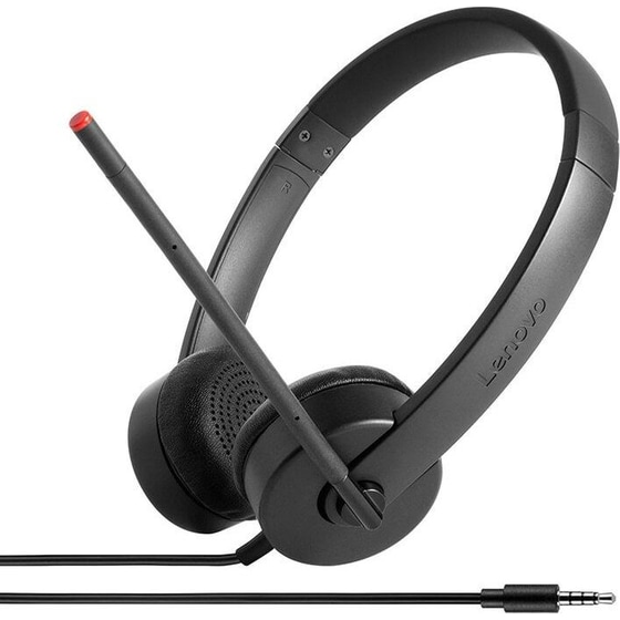 Ενσύρματα Ακουστικά Κεφαλής Lenovo Essential Stereo Analog - Μαύρο image 0