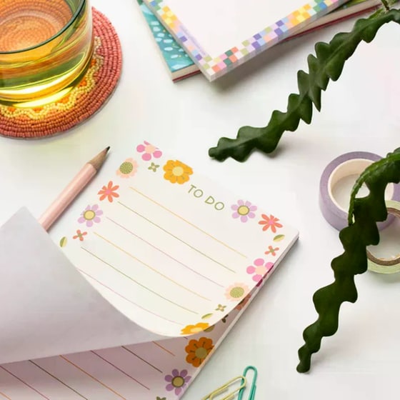 Μαγνητικό Σημειωματάριο Raspberry Blossom Retro Floral List Pad image 2