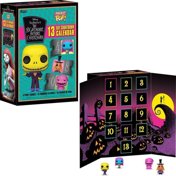 Funko Pocket Pop! - Advent Calendar: Disney The Nightmare Before Christmas Blacklight image 2