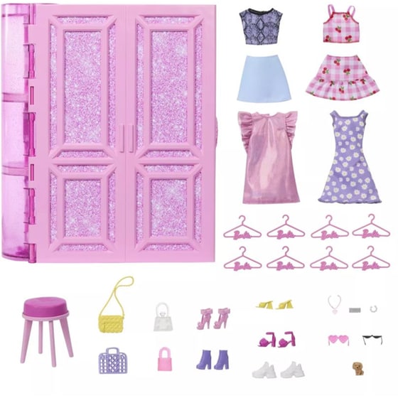 Κουκλόσπιτο Ντουλάπα Mattel Barbie Δωμάτιο Μόδας image 0
