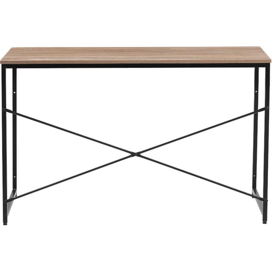 Γραφείο Μελέτης Liberta Plain από Μοριοσανίδα 120x60cm - Sonoma/Μαύρο image 1