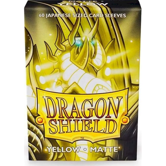 Dragon Shield Japanese Matte Deck Protectors (60 Sleeves) Yellow image 0