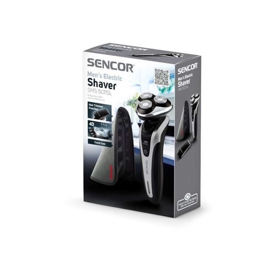 SENCOR SMS 5011SL Ξυριστική Μηχανή Επαναφορτιζόμενη Μαύρο Ασημί image 1