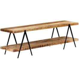 Έπιπλο Τηλεόρασης VidaXL από Ξύλο 160x40x50cm - Καφέ/Μαύρο