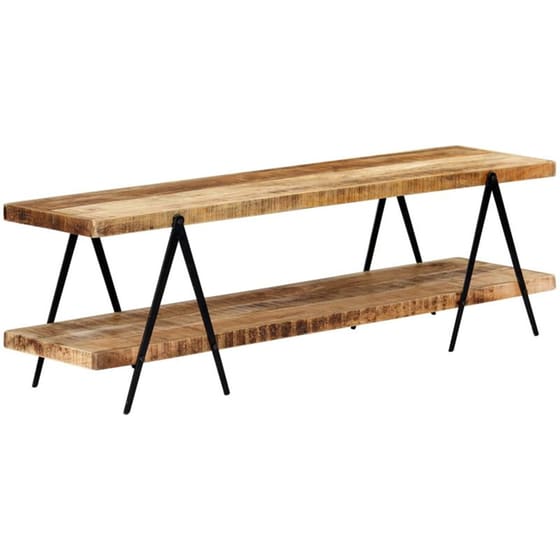 Έπιπλο Τηλεόρασης VidaXL από Ξύλο 160x40x50cm - Καφέ/Μαύρο image 0