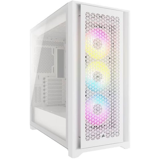 Corsair Mid Tower Atx Case 5000d Rgb Windowed Airflow Tempered Glass - White - Cc-9011243-ww image 0