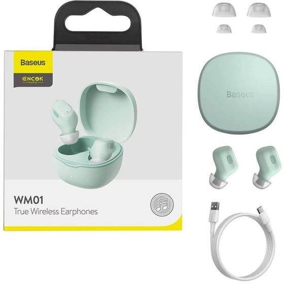 Ακουστικά Bluetooth Baseus Encok WM01 - Πράσινα image 7