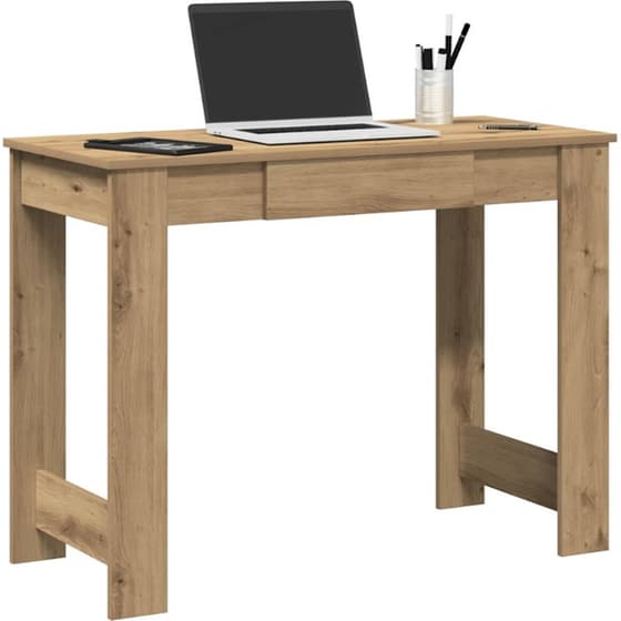 Γραφείο VidaXL από Επεξεργασμένο Ξύλο 100x45x75 cm - Artisan Δρυς image 2