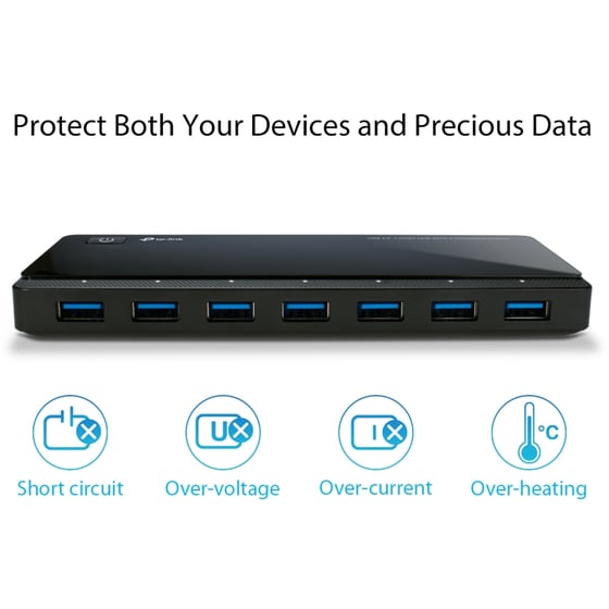 TP-Link UH720 USB Hub 7-Port USB 3.0 συμβατό με USB-A image 6