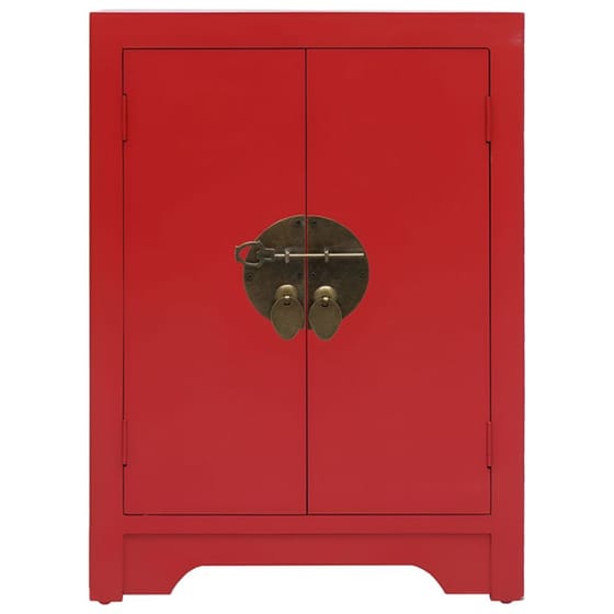 Κομοδίνο Vidaxl Από Ξύλο Παυλώνιας 38x28x52 cm  - Κόκκινο image 2