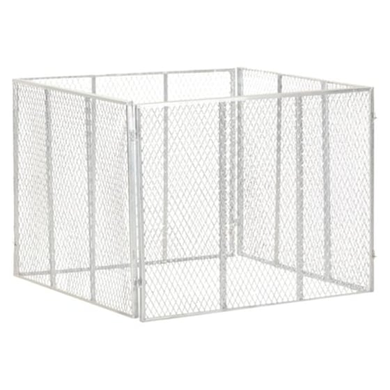 Vidaxl Κομποστοποιητής Κήπου 100 X 100 X 77 Εκ. Γαλβανισμένος Σίδηρος image 0