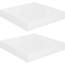 Ράφια Τοίχου VidaXL από MDF 23x23.5x3.8 cm 2 Τμχ - Λευκό