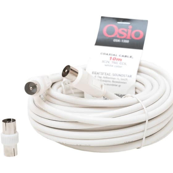 Καλώδιο Osio Coax Male σε Coax Female - 10m image 2