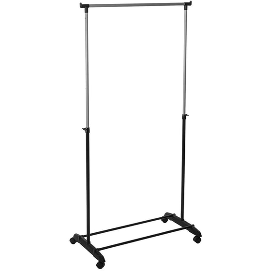 Κρεμάστρα Ρούχων Δαπέδου Spitishop Τροχήλατη F-v Simple Rack 138925 80x42x110 cm - Μαύρη image 0