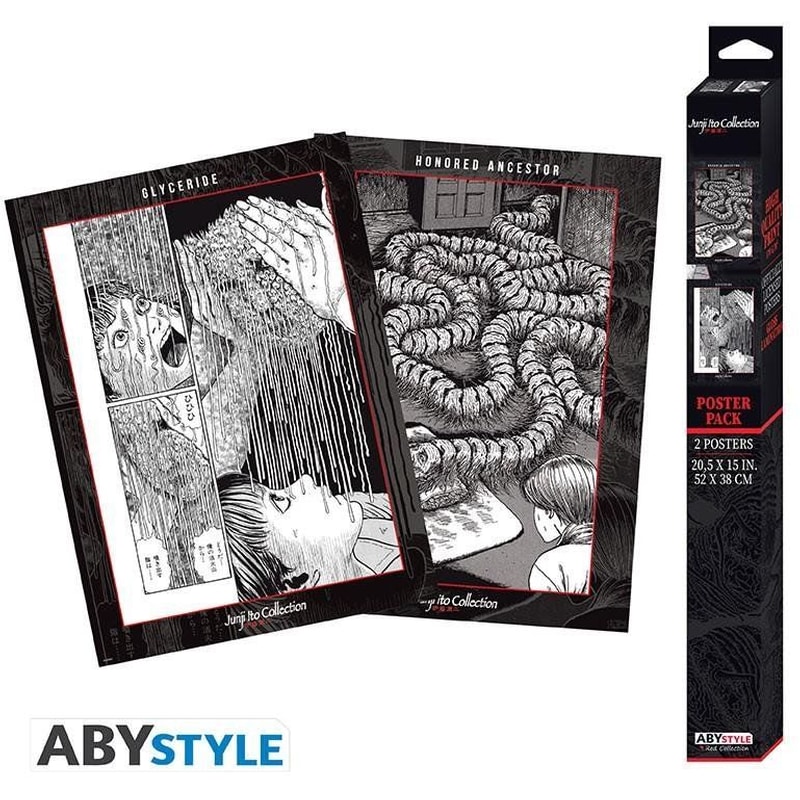 ABYSTYLE Αφίσες Junji Ito - Chibi 2 Τμχ Κάθετες 52x38 cm