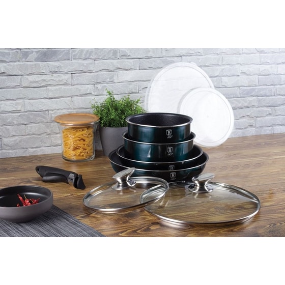 Σετ Μαγειρικά Σκεύη BERLINGER BH-6146 9 τμχ Μπλε image 1