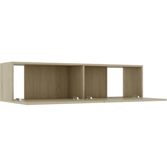 Έπιπλο Τηλεόρασης VidaXL Μοριοσανίδα Δρυς 120x30x30cm - Μπεζ image 4