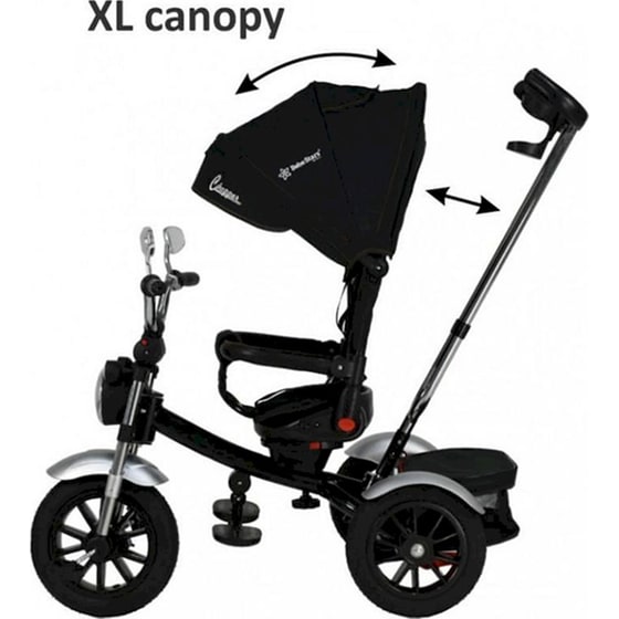 Παιδικό Ποδήλατο Τρίκυκλο Bebe Stars 360 Chopper 6 In 1,  814-188 - Μαύρο image 5