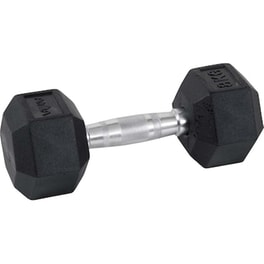 Βαράκι Εξάγωνο 30kg Amila Rubber Cover Class A 84547 από Χυτοσίδηρο - Μαύρο