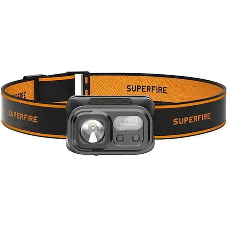 Φακός Κεφαλής Superfire HL23 LED Αδιάβροχος 116lm - Μαύρος