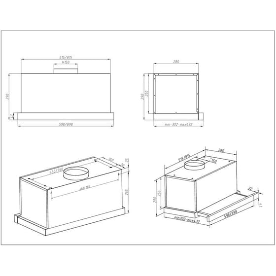 DAVOLINE IOS PRO REVO 060 IX 60 cm Inox Απορροφητήρας Συρόμενος image 5
