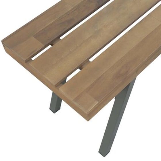 Παγκάκι Κήπου VidaXL από Μασίφ Ξύλο Ακακίας 120x31x45 cm - Καφέ image 4