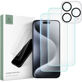 Προστατευτικό οθόνης & καμερών Apple iPhone 15 Pro Max - Tech-Protect Supreme Set 0.3mm 9H