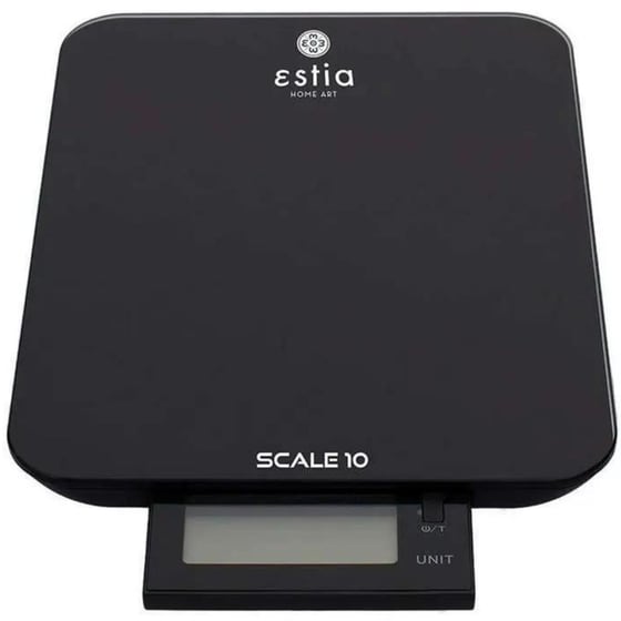 ESTIA SCALE 10 BLACK 06-12021 1gr/10kg Μαύρο Ψηφιακή Ζυγαριά Κουζίνας image 1
