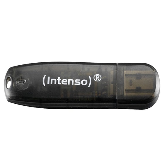Intenso Rainbow Line 16GB USB 2.0 Stick Μαύρο image 1