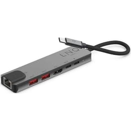 LINQ 6in1 Pro Multiport Hub USB-C σε HDMI 4K/60Hz, Gigabit Ethernet & USB-A/C 10Gbps με 100W PD