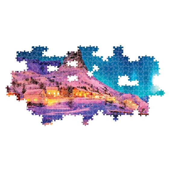 Παζλ High Quality Collection Πολύχρωμη Νύχτα Στα Νορβηγικά Νησιά Clementoni (1000 Κομμάτια) image 1