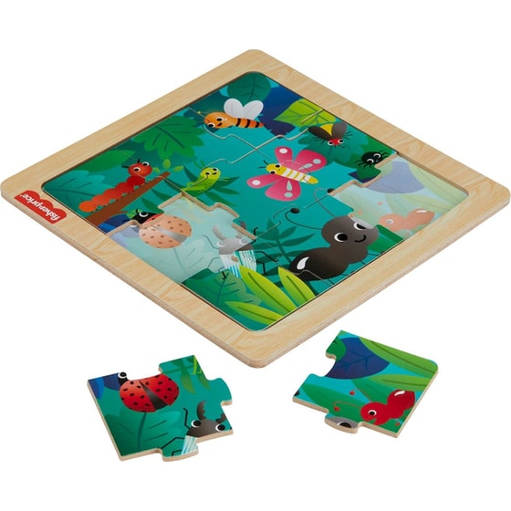 Fisher Price Mini Ξύλινο Παζλ 4 Σχέδια - Τυχαία Επιλογή Σχεδίου image 7