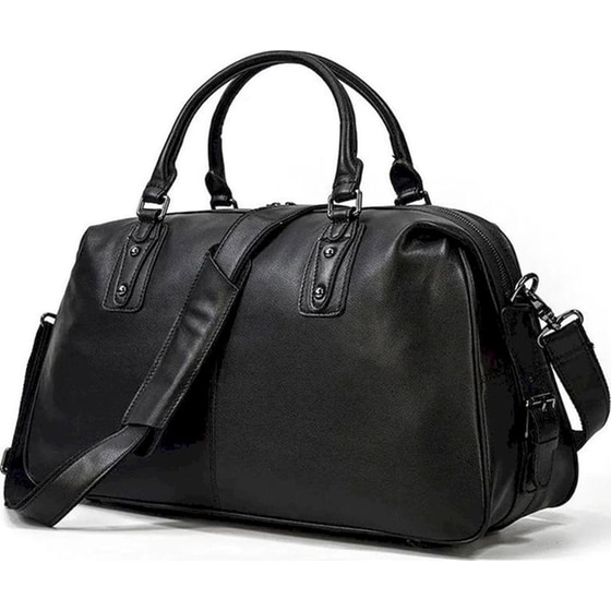 Σακ Βουαγιάζ Δερμάτινο Amber Μαύρο image 0