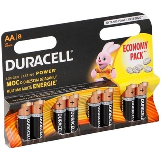 Duracell Αλκαλικές Μπαταριες R6 AA 1.5V 8 τμχ image 0