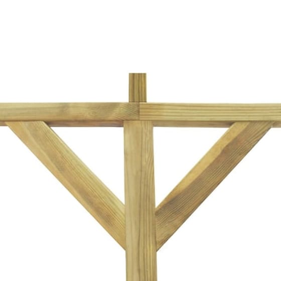 Vidaxl Πέργκολα Στηριζόμενη 2 X 4 X 2,2 Μ. Ξύλινη image 2
