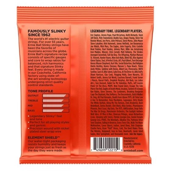 Σετ 6 Χορδές Ηλεκτρικής Κιθάρας Ernie Ball Skinny Top Heavy Bottom 010-052 image 2