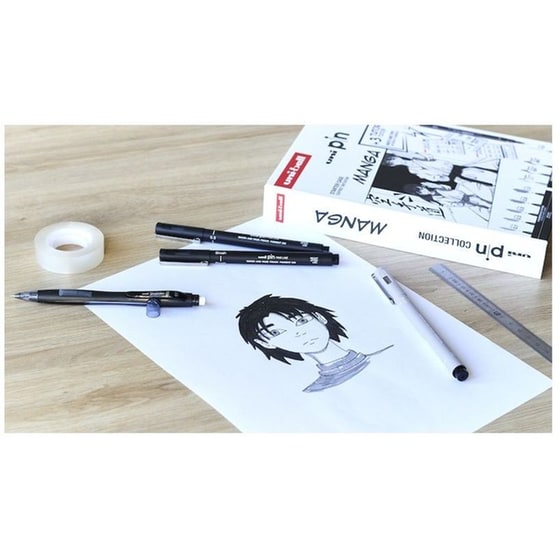 Μαρκαδόρος Σχεδίου Uni Manga Pack & Tutorial (8 Τεμάχια) image 4