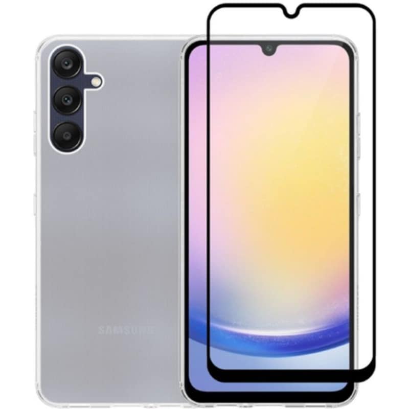 VIVID Θήκη + Προστατευτικό οθόνης Samsung Galaxy A25 - Vivid Set TPU Case + Tempered Glass - Transparent