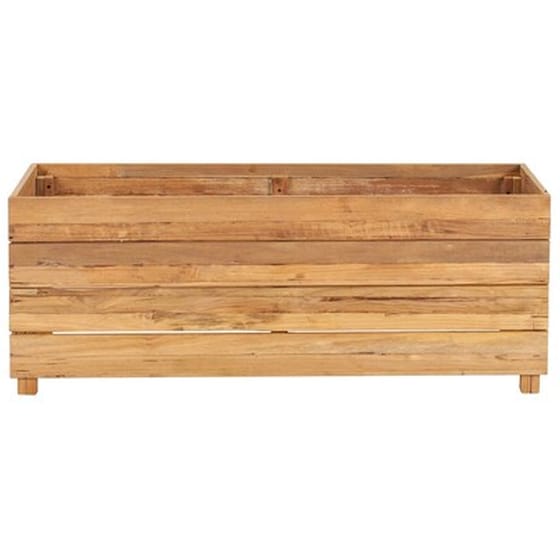 Vidaxl Ζαρντινιέρα 100x40x38 Εκ. Από Ανακυκλωμένο Ξύλο Teak Και Ατσάλι image 3