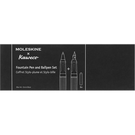 Σετ Moleskine x Kaweco Fountain Pen και  Ballpen Black image 1