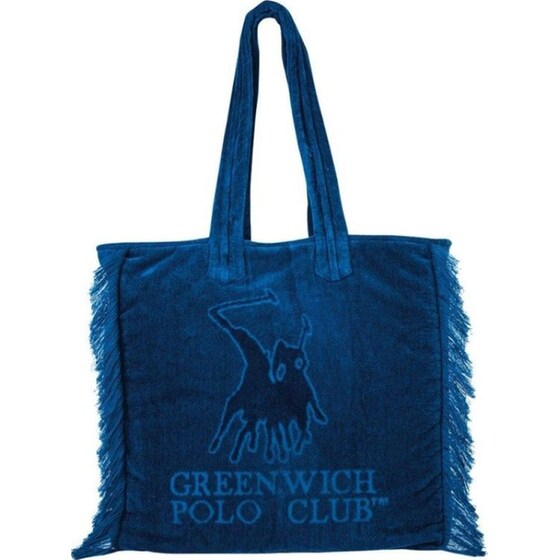 Τσάντα Παραλίας Greenwich Polo Club Με Κρόσσια Μπλε image 0