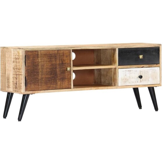 Έπιπλο Τηλεόρασης VidaXL Ξύλινο 115x30x47cm - Πολύχρωμο image 8