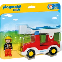PLAYMOBIL® 1·2·3 Πυροσβέστης με Κλιμακοφόρο Όχημα (6967)